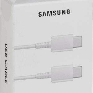 Samsung USB 2.0 Cable USB-C male - USB-C 25W Λευκό 1m (EP-DA705BWE GP-TOU021RFBWW) Bulk