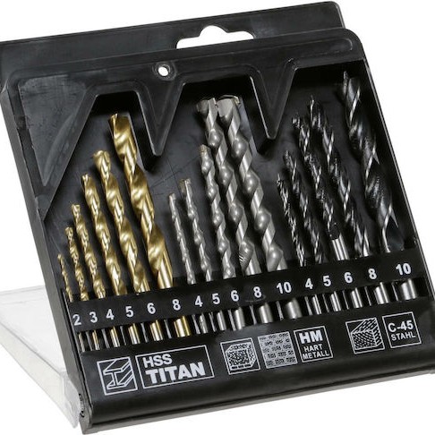 Einhell TC-ID 1000 E Kit Κρουστικό Δράπανο 1010W με Θήκη και με 16 τρυπάνια