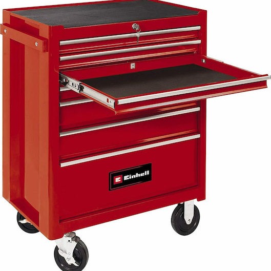 Einhell Τροχήλατος Μεταλλικός Εργαλειοφόρος με 7 Συρτάρια Π68.5xΒ46xΥ87.5εκ. TC-TW 150