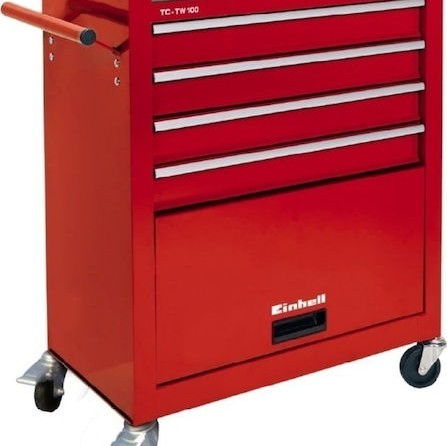 Einhell Τροχήλατος Μεταλλικός Εργαλειοφόρος με 4 Συρτάρια Π61.6xΒ74.2xΥ33εκ. TC-TW 100