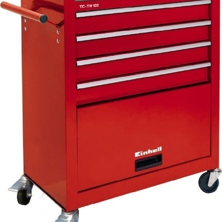 Einhell Τροχήλατος Μεταλλικός Εργαλειοφόρος με 4 Συρτάρια Π61.6xΒ74.2xΥ33εκ. TC-TW 100