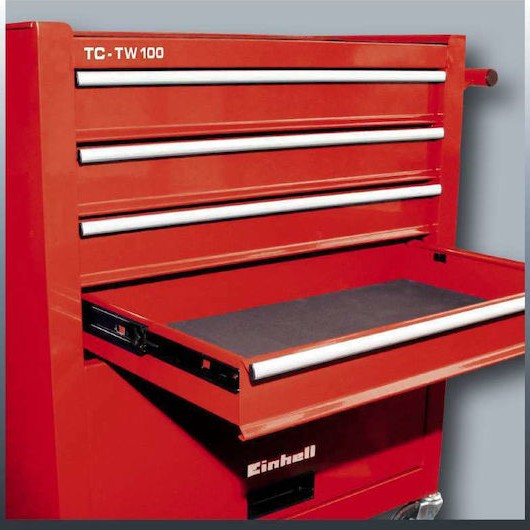 Einhell Τροχήλατος Μεταλλικός Εργαλειοφόρος με 4 Συρτάρια Π61.6xΒ74.2xΥ33εκ. TC-TW 100