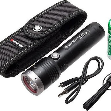 LedLenser Επαναφορτιζόμενος Φακός LED IPX4 με Μέγιστη Φωτεινότητα 1000lm MT14
