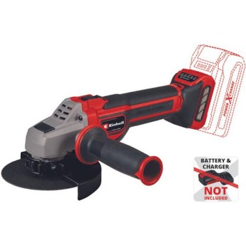 Einhell TP-AG 18/125 CE Q BL Τροχός 125mm Μπαταρίας Brushless με Ρύθμιση Στροφών 18V Solo