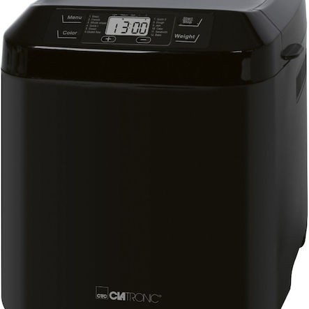 Clatronic BBA 3774 Αρτοπαρασκευαστής 550W Χωρητικότητας 1500gr με 12 Προγράμματα