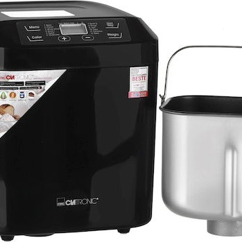 Clatronic BBA 3774 Αρτοπαρασκευαστής 550W Χωρητικότητας 1500gr με 12 Προγράμματα