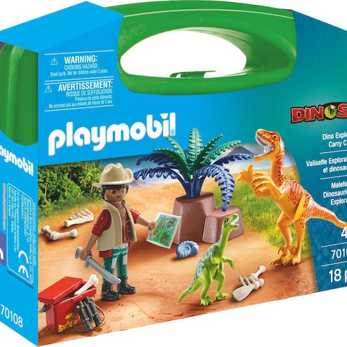 Playmobil Βαλιτσάκι Dinos Dino Explorer Carry Case για 4 ετών