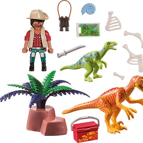 Playmobil Βαλιτσάκι Dinos Dino Explorer Carry Case για 4 ετών