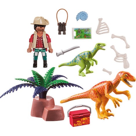 Playmobil Βαλιτσάκι Dinos Dino Explorer Carry Case για 4 ετών