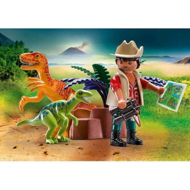 Playmobil Βαλιτσάκι Dinos Dino Explorer Carry Case για 4 ετών