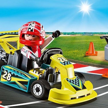 Playmobil Βαλιτσάκι Action Go Kart Racer Carry Case για 4 ετών