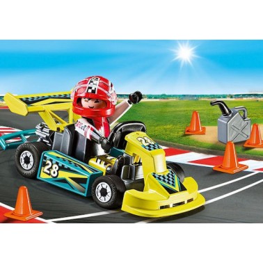 Playmobil Βαλιτσάκι Action Go Kart Racer Carry Case για 4 ετών