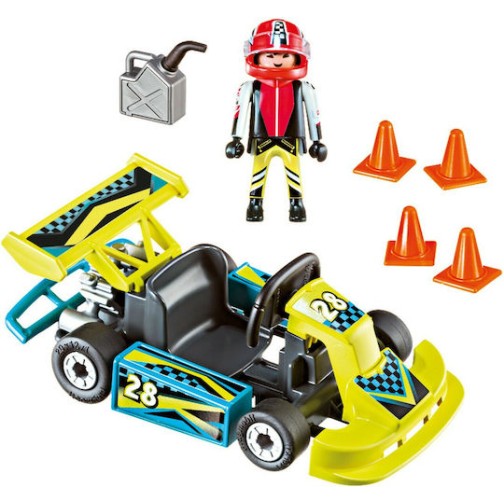 Playmobil Βαλιτσάκι Action Go Kart Racer Carry Case για 4 ετών