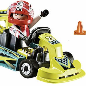 Playmobil Βαλιτσάκι Action Go Kart Racer Carry Case για 4 ετών