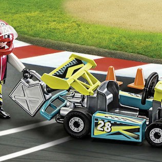 Playmobil Βαλιτσάκι Action Go Kart Racer Carry Case για 4 ετών
