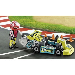 Playmobil Βαλιτσάκι Action Go Kart Racer Carry Case για 4 ετών