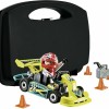 Playmobil Βαλιτσάκι Action Go Kart Racer Carry Case για 4 ετών