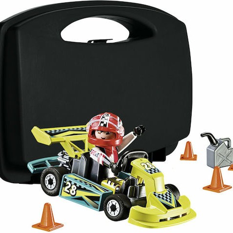 Playmobil Βαλιτσάκι Action Go Kart Racer Carry Case για 4 ετών
