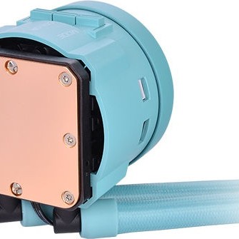 Thermaltake Toughliquid 240 ARGB Sync Υδρόψυξη Επεξεργαστή Διπλού Ανεμιστήρα 120mm για Socket AM4/1700/1200/115x Τιρκουάζ