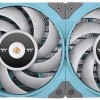 Thermaltake Toughliquid 240 ARGB Sync Υδρόψυξη Επεξεργαστή Διπλού Ανεμιστήρα 120mm για Socket AM4/1700/1200/115x Τιρκουάζ