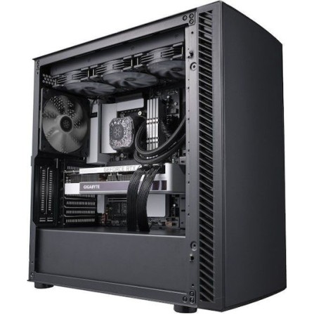 Silverstone Seta Q1 Midi Tower Κουτί Υπολογιστή Μαύρο