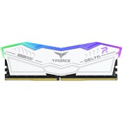 TeamGroup Delta RGB White DDR5 32GB RAM με 2x16GB Modules και Ταχύτητα 6000 για Desktop