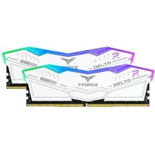 TeamGroup Delta RGB White DDR5 32GB RAM με 2x16GB Modules και Ταχύτητα 6000 για Desktop
