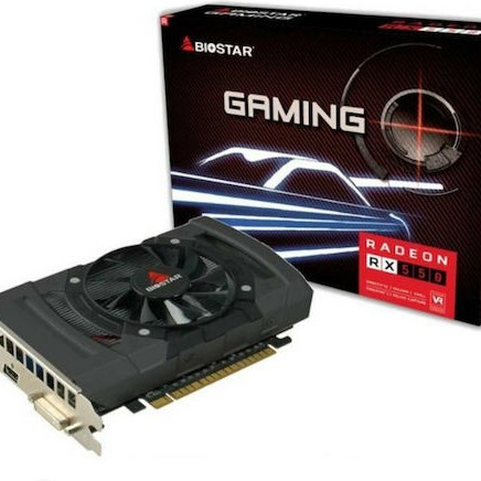 Biostar Radeon RX 550 4GB GDDR5 Gaming Κάρτα Γραφικών