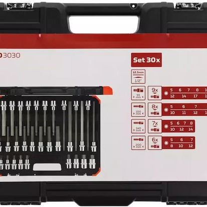 Gedore Κατσαβίδι Καρυδάκι με 30 Εναλλασσόμενες Μύτες