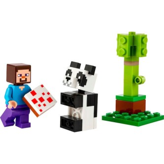 Lego Minecraft Steve & Baby Panda για 6+ Ετών