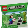 Lego Minecraft Steve & Baby Panda για 6+ Ετών