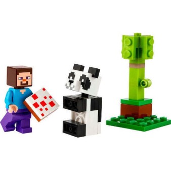 Lego Minecraft Steve & Baby Panda για 6+ Ετών