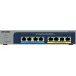 NetGear MS108EUP Unmanaged L2 PoE+ Switch με 8 Θύρες Ethernet