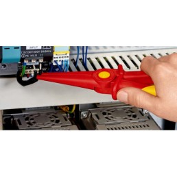 Knipex Μυτοτσίμπιδο Πλατύ Ηλεκτρολόγου Στρογγυλοεπίπεδο Μήκους 220mm