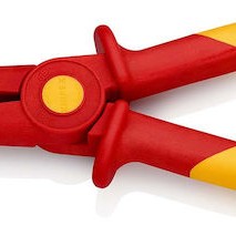 Knipex Μυτοτσίμπιδο Πλατύ Ηλεκτρολόγου Στρογγυλοεπίπεδο Μήκους 220mm