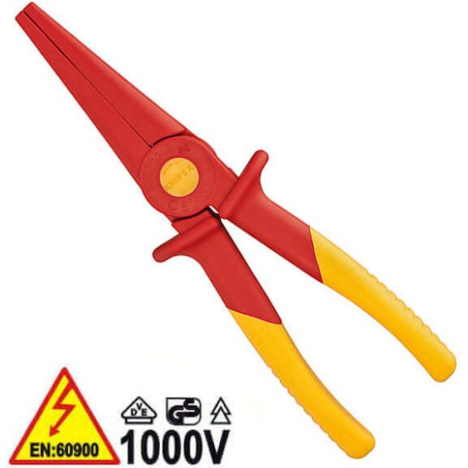 Knipex Μυτοτσίμπιδο Πλατύ Ηλεκτρολόγου Στρογγυλοεπίπεδο Μήκους 220mm