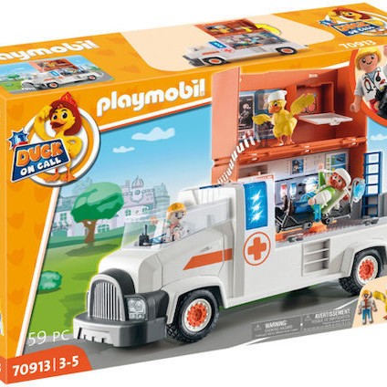 Playmobil Duck On Call Ασθενοφόρο για 3 ετών