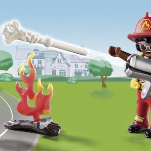 Playmobil Duck On Call Επιχείρηση Πυροσβεστικής: Διάσωση Γάτας! για 3 ετών