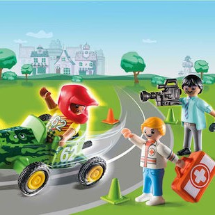 Playmobil Duck On Call Διάσωση στα Go-Kart για 3 ετών