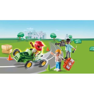 Playmobil Duck On Call Διάσωση στα Go-Kart για 3 ετών
