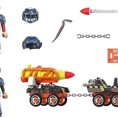 Playmobil Dino Rise Μαχητές με Όχημα Μεταφοράς Πυραύλων για 5-10 ετών