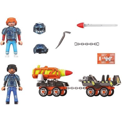 Playmobil Dino Rise Μαχητές με Όχημα Μεταφοράς Πυραύλων για 5-10 ετών