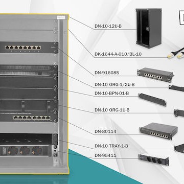 Digitus Επιτοίχια Καμπίνα Rack 12U 31.2x30x59.2cm Μαύρο DN-10-SET-3-B
