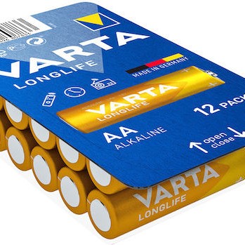 Varta LongLife Αλκαλικές Μπαταρίες AAA 1.5V 12τμχ