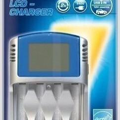 Varta LCD Charger 4 Μπαταριών Ni-MH Μεγέθους AA/AAA σε Γκρι χρώμα
