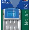 Varta LCD Charger 4 Μπαταριών Ni-MH Μεγέθους AA/AAA σε Γκρι χρώμα