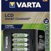Varta LCD Smart Charger+ 4 Μπαταριών Ni-MH Μεγέθους AA/AAA Σετ με 4x AA 2100mAh