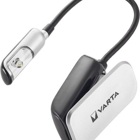 Varta Φωτάκι Βιβλίου LED με Κλιπ Μαύρο