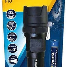 Varta Φακός LED IP67 με Μέγιστη Φωτεινότητα 300lm Indestructible F10 Pro 3τμχ
