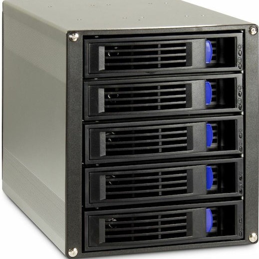 Inter-Tech ST-5255 Θήκη για 5 Σκληρούς Δίσκους 2.5